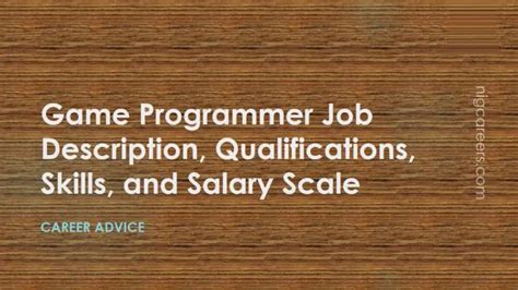 AI Game Programmer Job Description, Salary, Skills & Software.